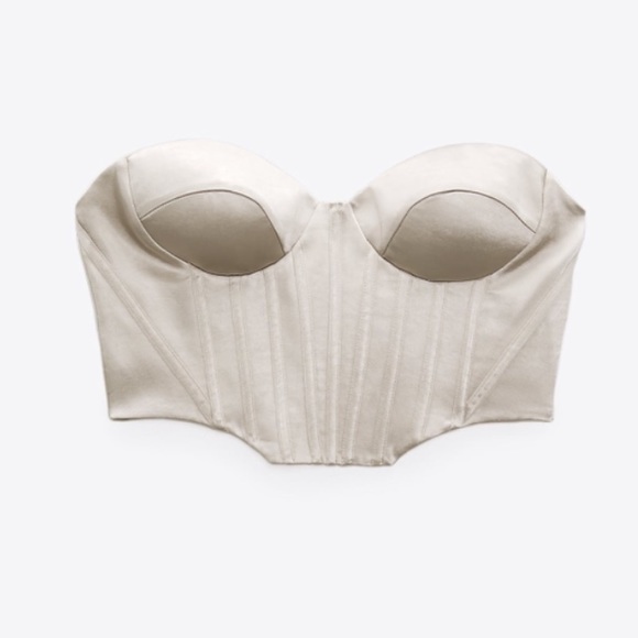 New Zara | Corset Satin Effect Top - Picture 11 of 17